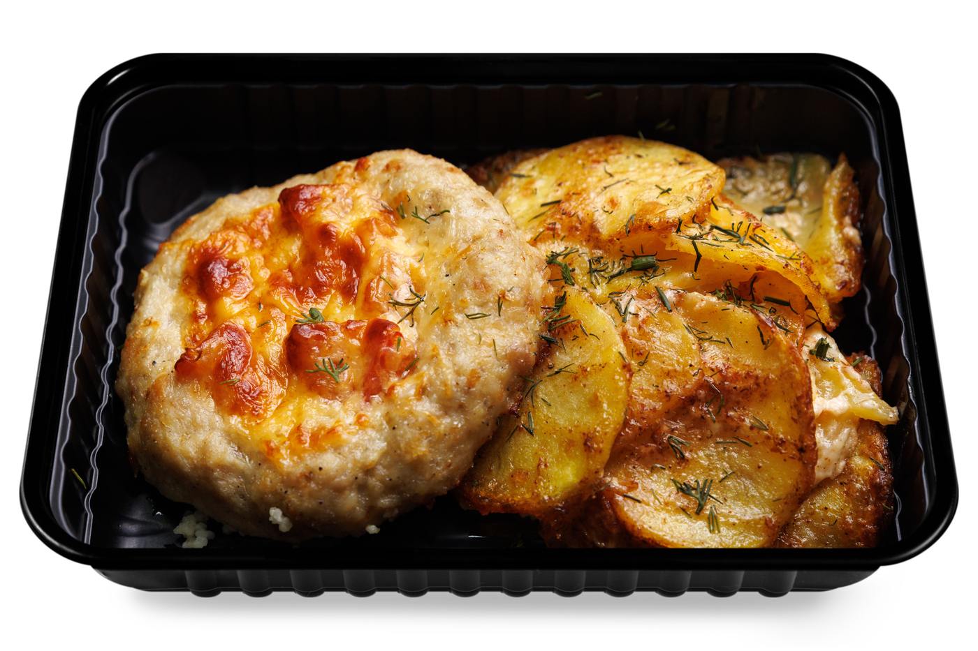 Мясная ватрушка с грибами и сыром с картофелем по-деревенски